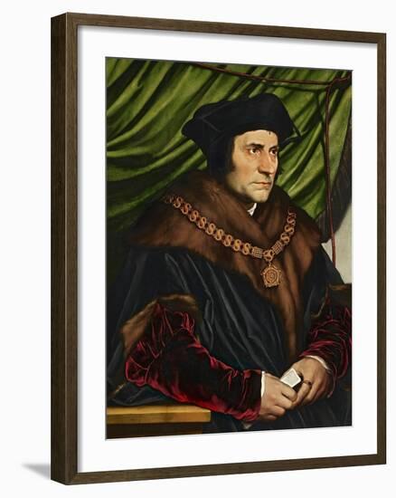 Sir Thomas More-Hans Holbein the Younger-Framed Giclee Print