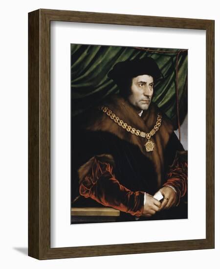 Sir Thomas More-Hans Holbein the Younger-Framed Giclee Print