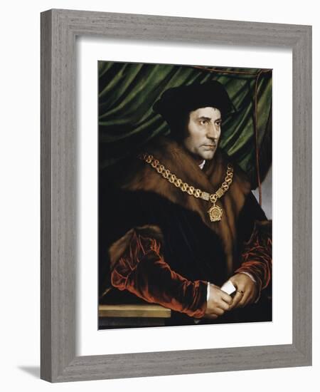 Sir Thomas More-Hans Holbein the Younger-Framed Giclee Print