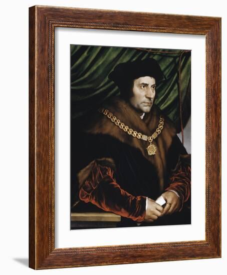 Sir Thomas More-Hans Holbein the Younger-Framed Giclee Print