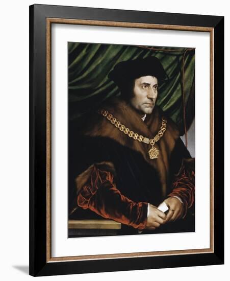 Sir Thomas More-Hans Holbein the Younger-Framed Giclee Print