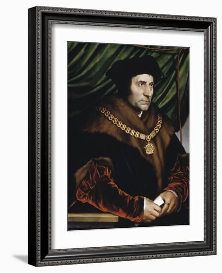 Sir Thomas More-Hans Holbein the Younger-Framed Giclee Print