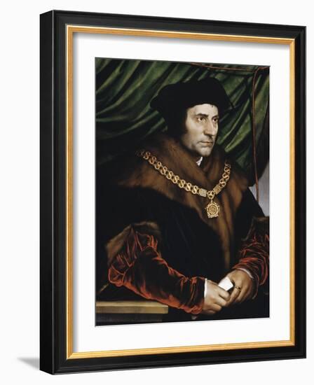 Sir Thomas More-Hans Holbein the Younger-Framed Giclee Print