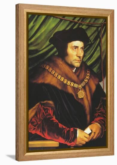 Sir Thomas More-Hans Holbein the Younger-Framed Stretched Canvas