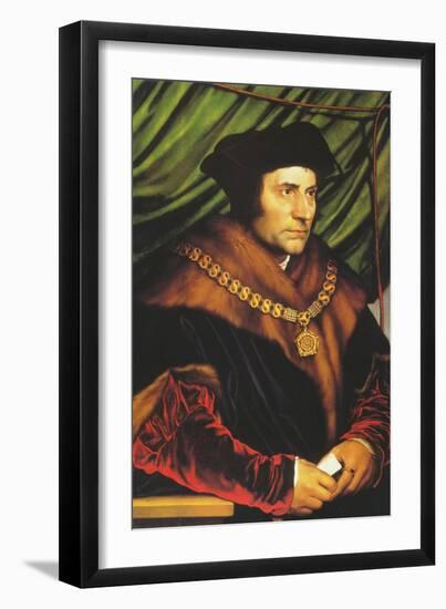 Sir Thomas More-Hans Holbein the Younger-Framed Art Print