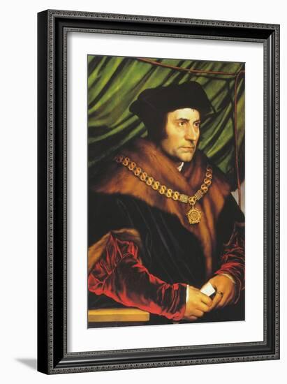 Sir Thomas More-Hans Holbein the Younger-Framed Art Print