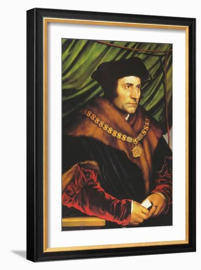 Sir Thomas More-Hans Holbein the Younger-Framed Art Print