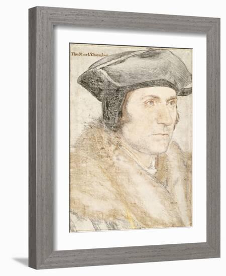 Sir Thomas More-Hans Holbein the Younger-Framed Giclee Print