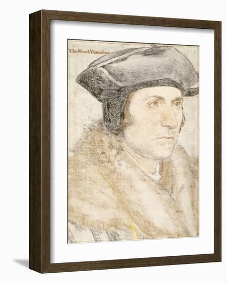 Sir Thomas More-Hans Holbein the Younger-Framed Giclee Print