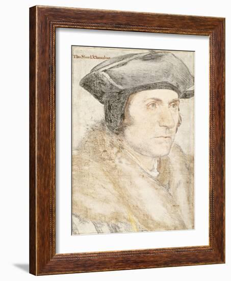 Sir Thomas More-Hans Holbein the Younger-Framed Giclee Print