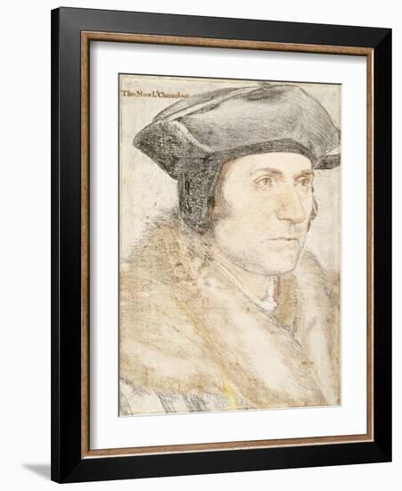 Sir Thomas More-Hans Holbein the Younger-Framed Giclee Print