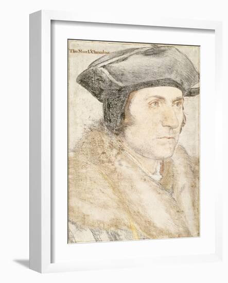 Sir Thomas More-Hans Holbein the Younger-Framed Giclee Print