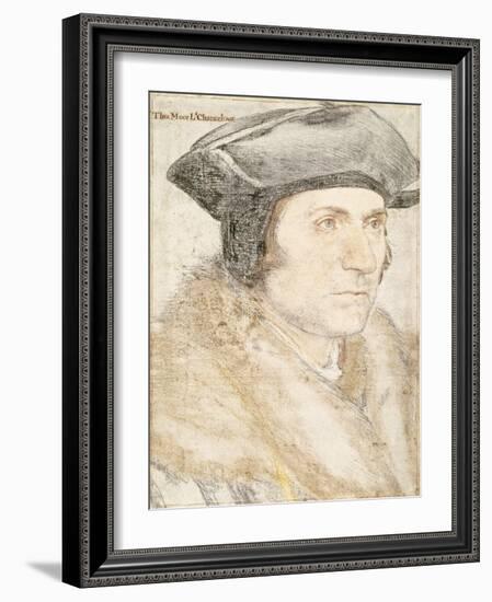 Sir Thomas More-Hans Holbein the Younger-Framed Giclee Print