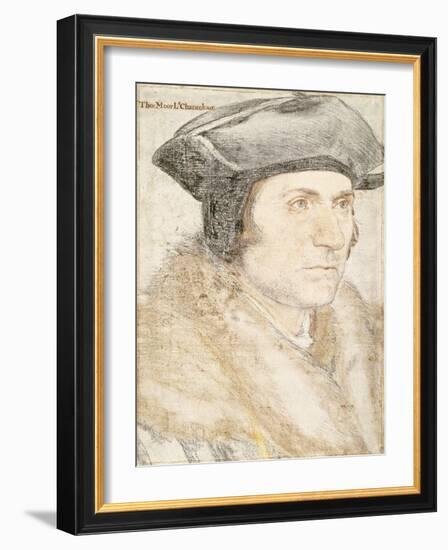 Sir Thomas More-Hans Holbein the Younger-Framed Giclee Print