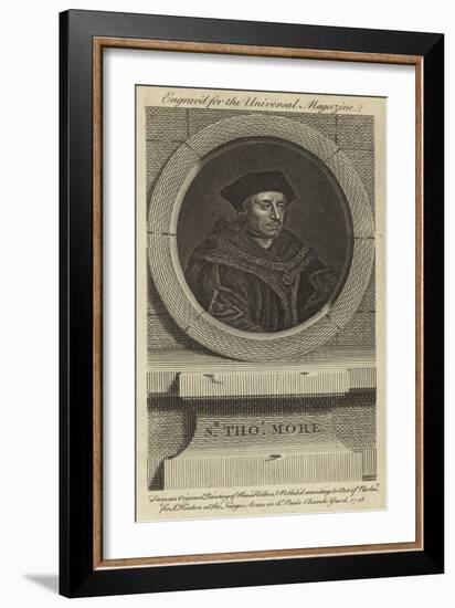 Sir Thomas More-Hans Holbein the Younger-Framed Giclee Print