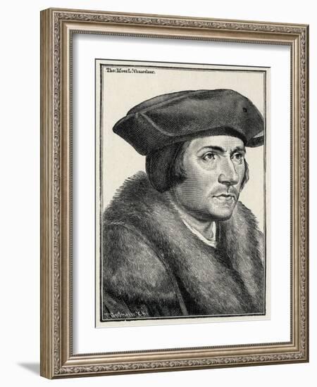 Sir Thomas More --Hans Holbein the Younger-Framed Giclee Print