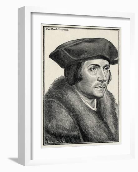 Sir Thomas More --Hans Holbein the Younger-Framed Giclee Print