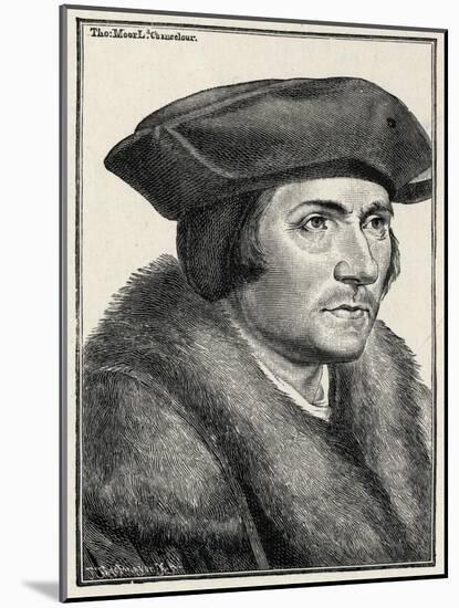 Sir Thomas More --Hans Holbein the Younger-Mounted Giclee Print