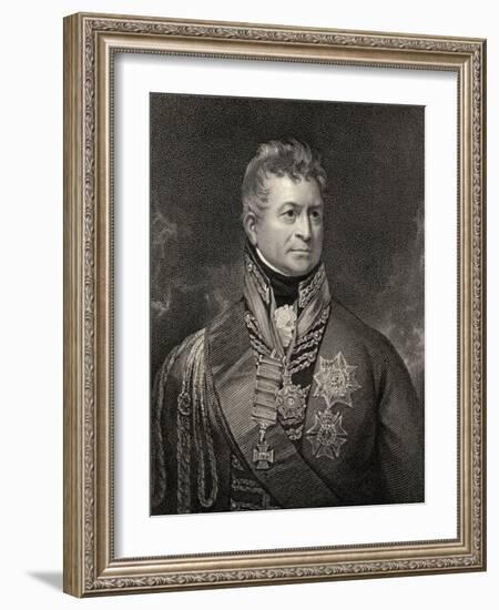 Sir Thomas Picton, Engraved by Peltro William Tomkins (1760-1840), from 'National Portrait…-Sir William Beechey-Framed Giclee Print