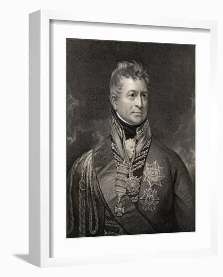 Sir Thomas Picton, Engraved by Peltro William Tomkins (1760-1840), from 'National Portrait…-Sir William Beechey-Framed Giclee Print