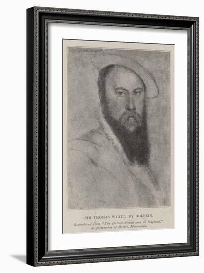 Sir Thomas Wyatt-Hans Holbein the Younger-Framed Giclee Print