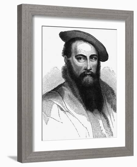 Sir Thomas Wyatt --Hans Holbein the Younger-Framed Giclee Print