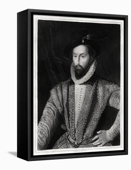 Sir Walter Raleigh, 1860-J Posselwhite-Framed Premier Image Canvas