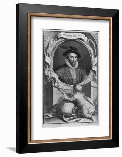 Sir Walter Raleigh, English Explorer-Middle Temple Library-Framed Photographic Print