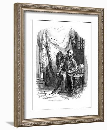 Sir Walter Raleigh in the Tower of London, 1603-1616-J Jackson-Framed Giclee Print