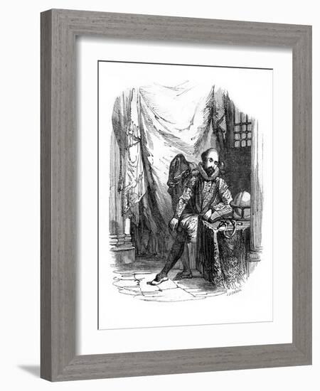 Sir Walter Raleigh in the Tower of London, 1603-1616-J Jackson-Framed Giclee Print