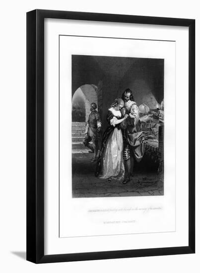 Sir Walter Raleigh Parting His Wife on the Morning of His Execution, 1618-null-Framed Giclee Print