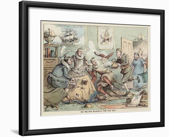 Sir Walter Raleigh's Pipe Put Out-null-Framed Giclee Print