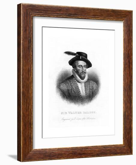 Sir Walter Raleigh, Writer, Poet, Courtier and Explorer-R Cooper-Framed Giclee Print