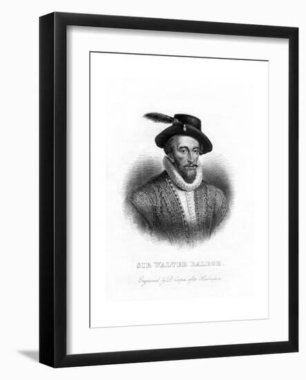 Sir Walter Raleigh, Writer, Poet, Courtier and Explorer-R Cooper-Framed Giclee Print