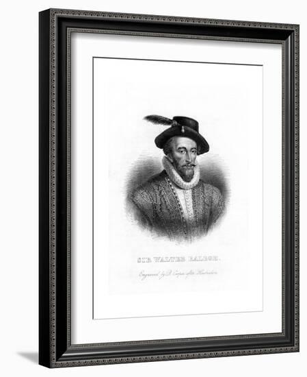 Sir Walter Raleigh, Writer, Poet, Courtier and Explorer-R Cooper-Framed Giclee Print