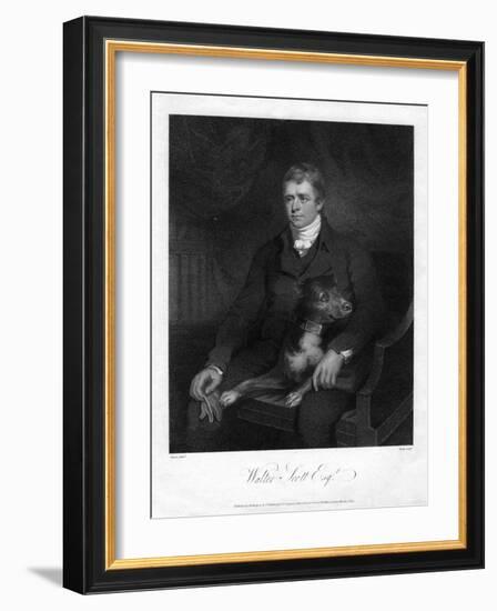 Sir Walter Scott, 1st Baronet, Prolific Scottish Historical Novelist and Poet, 1810-James Heath-Framed Giclee Print