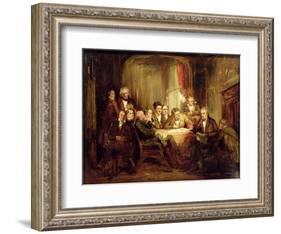 Sir Walter Scott and His Literary Friends at Abbotsford-Thomas Faed-Framed Giclee Print