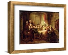 Sir Walter Scott and His Literary Friends at Abbotsford-Thomas Faed-Framed Giclee Print