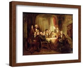 Sir Walter Scott and His Literary Friends at Abbotsford-Thomas Faed-Framed Giclee Print