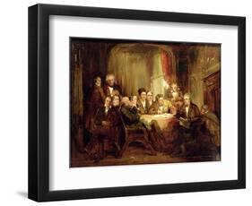 Sir Walter Scott and His Literary Friends at Abbotsford-Thomas Faed-Framed Giclee Print