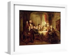 Sir Walter Scott and His Literary Friends at Abbotsford-Thomas Faed-Framed Giclee Print
