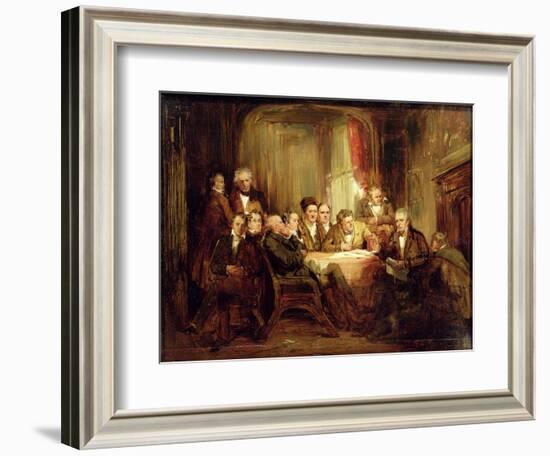 Sir Walter Scott and His Literary Friends at Abbotsford-Thomas Faed-Framed Giclee Print