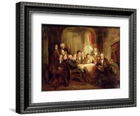 Sir Walter Scott and His Literary Friends at Abbotsford-Thomas Faed-Framed Giclee Print