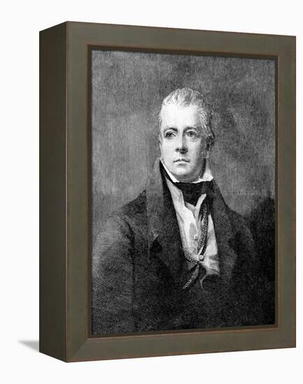 Sir Walter Scott portrait-Henry Raeburn-Framed Premier Image Canvas