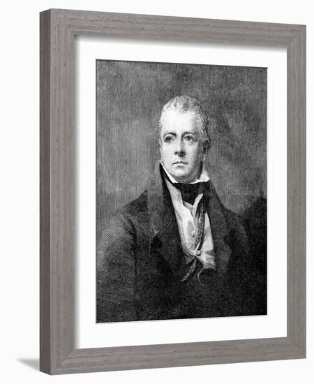 Sir Walter Scott portrait-Henry Raeburn-Framed Giclee Print