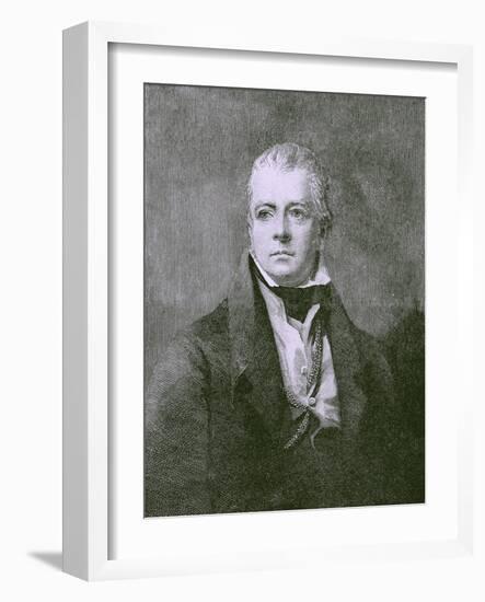 Sir Walter Scott portrait-Henry Raeburn-Framed Giclee Print