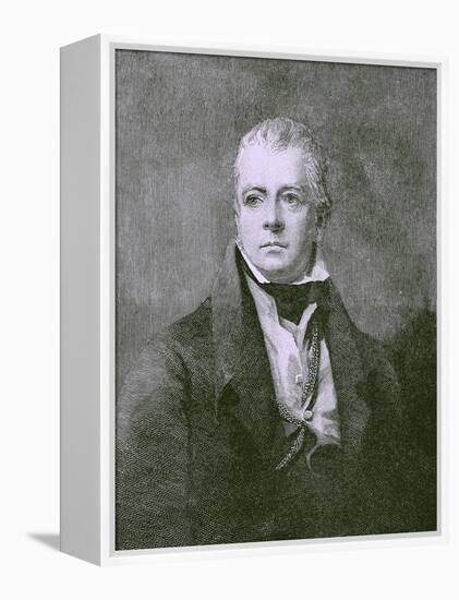 Sir Walter Scott portrait-Henry Raeburn-Framed Premier Image Canvas