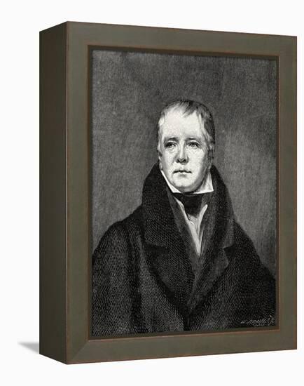 Sir Walter Scott portrait-Henry Raeburn-Framed Premier Image Canvas