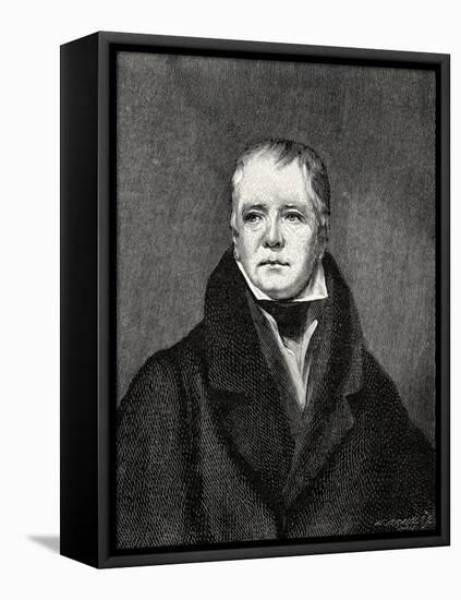 Sir Walter Scott portrait-Henry Raeburn-Framed Premier Image Canvas