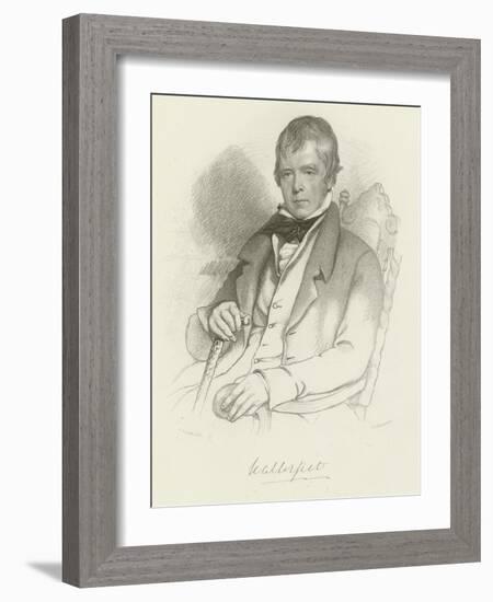 Sir Walter Scott-Charles Robert Leslie-Framed Giclee Print